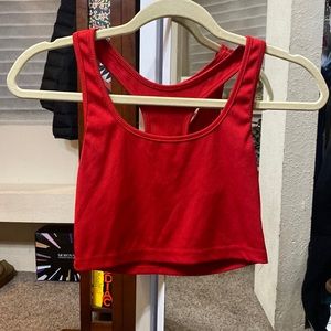 SHEIN red crop top